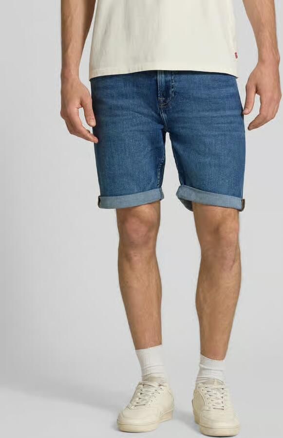 Calvin Klein Jeans slim fit korte jeans van katoenmix model 'HAMPTON' - Foto 4