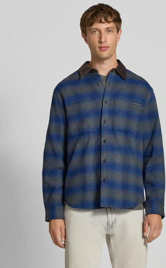Calvin Klein Jeans Slim fit overhemdjack met borstzakken - Foto 2