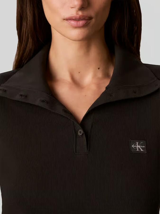 Calvin Klein Jeans slim fit shirt met lange mouwen van katoenmix