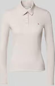 Calvin Klein Jeans slim fit shirt met lange mouwen van katoenmix