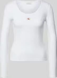 Calvin Klein Jeans slim fit shirt met lange mouwen van katoenmix