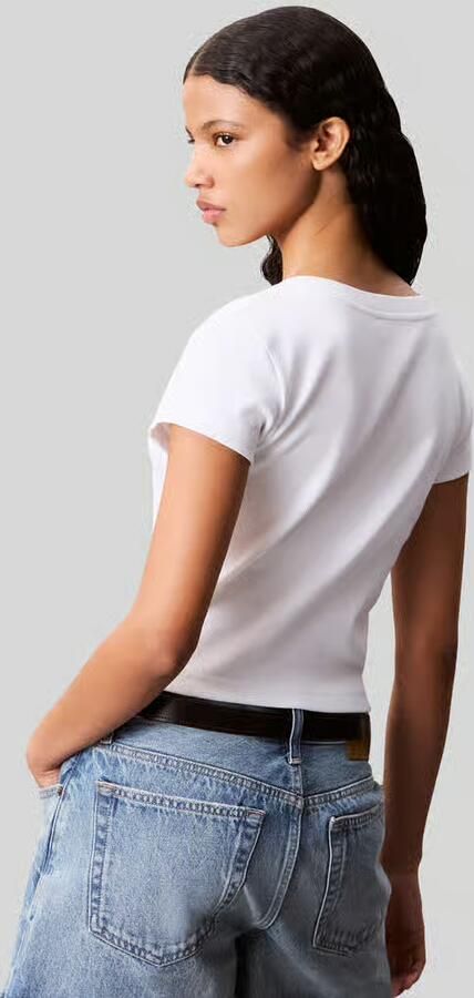 Calvin Klein Jeans T-shirt Korte Mouw Label Ri-cloud - Foto 8