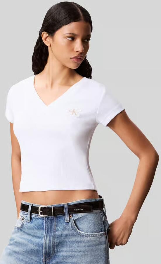 Calvin Klein Jeans T-shirt Korte Mouw Label Ri-cloud - Foto 7