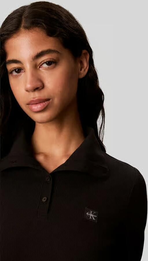 Calvin Klein Jeans Slim fit vrijetijdsjurk van puur katoen