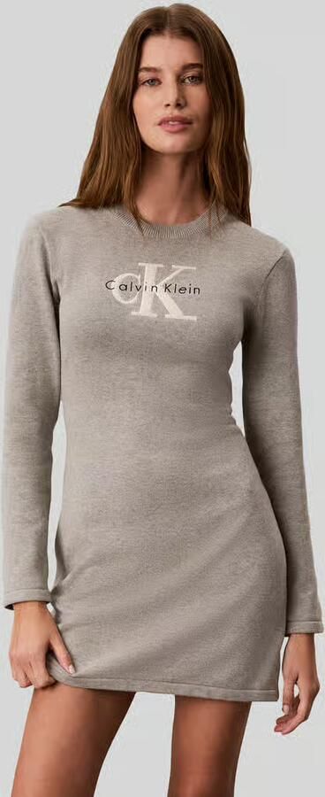 Calvin Klein Jeans Slim fit vrijetijdsjurk van puur katoen - Foto 2