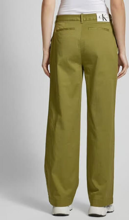 Calvin Klein Jeans Stoffen broek met bandplooien model 'UTILITY'