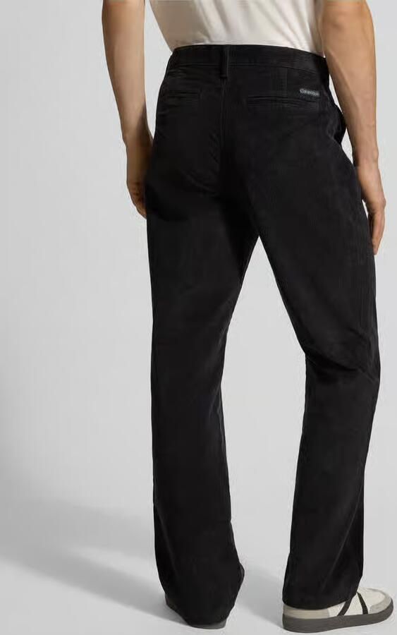 Calvin Klein Jeans Straight fit corduroy broek met steekzakken - Foto 2
