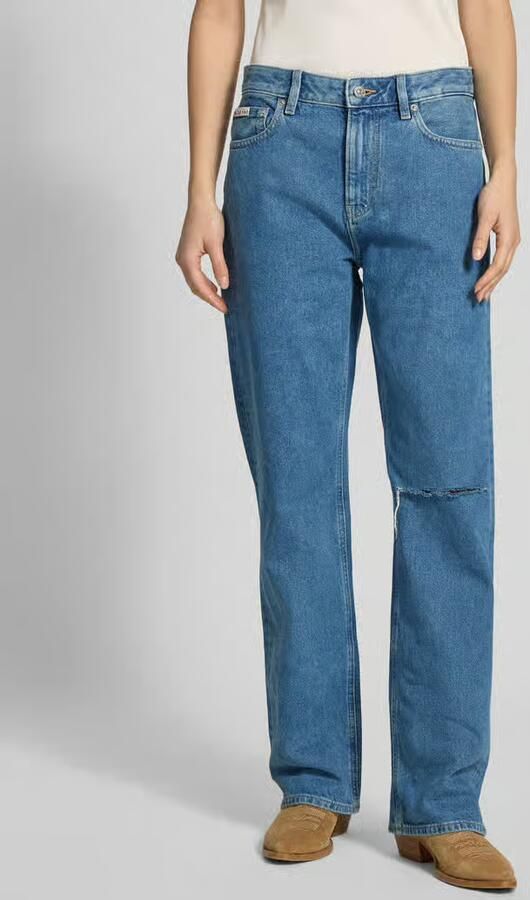 Calvin Klein Jeans Straight fit jeans in destroyed-look - Foto 4