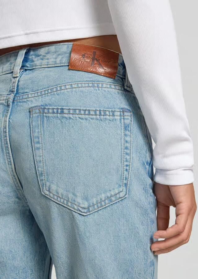 CALVIN KLEIN Dames Jeans Signature 90s Straight Lafayette Lichtblauw - Foto 9