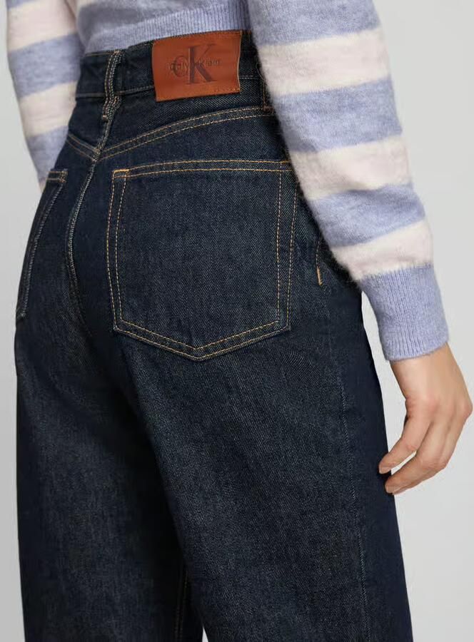 Calvin Klein Jeans Straight fit jeans met labeldetail - Foto 2