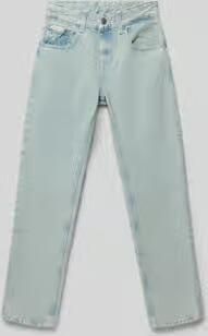 Calvin Klein Jeans Straight Fit Jeans met labeldetail