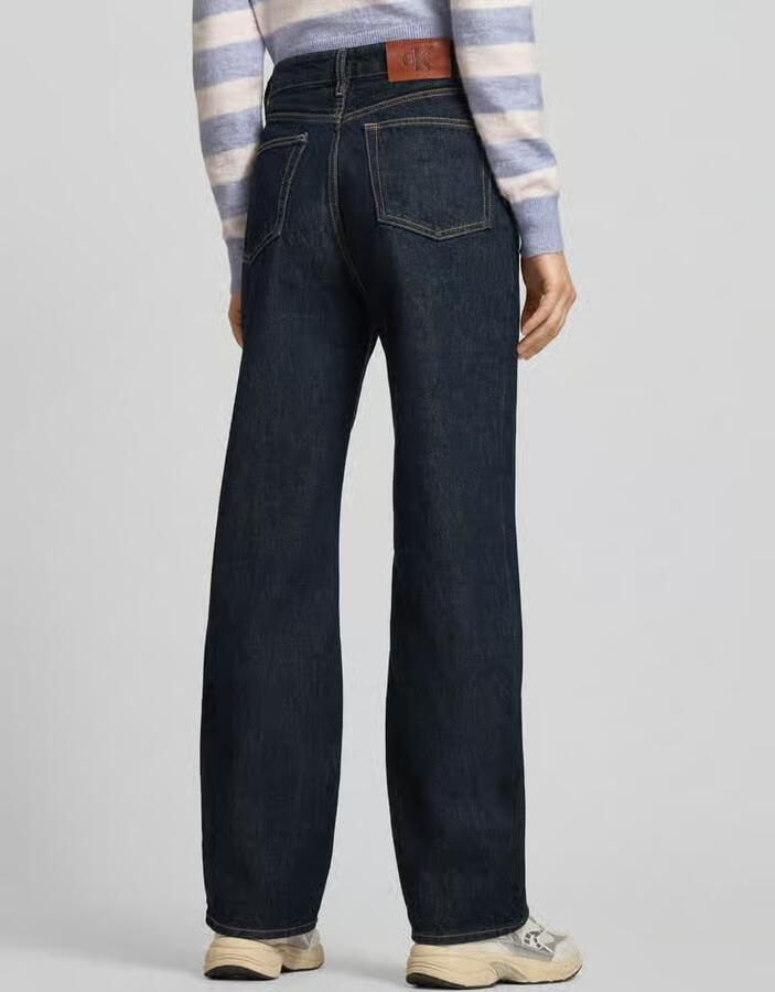 Calvin Klein Jeans Straight fit jeans met labeldetail - Foto 2