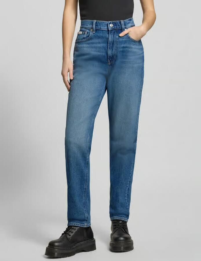 Calvin Klein Mom jeans NIEUWE MOM JEANS met merklabel op de tailleband - Foto 6