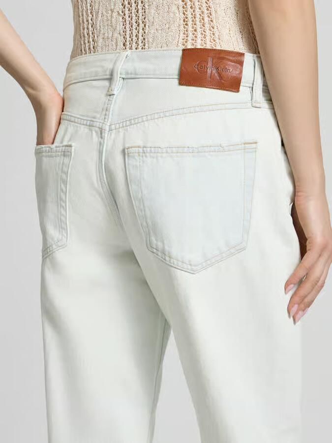 Calvin Klein Jeans Straight fit jeans met logoprint