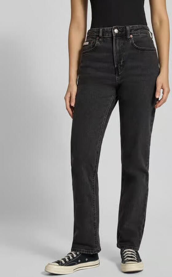 Calvin Klein Jeans Straight Jeans LONGUEUR REGULAR HIGH RISE STRAIGHT CK ESSENTIAL - Foto 5
