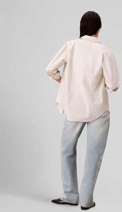 CALVIN KLEIN Dames Jeans Signature 90s Straight Lafayette Lichtblauw - Foto 11