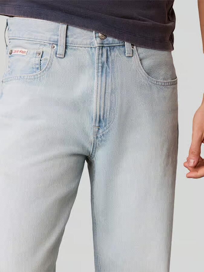 Calvin Klein Jeans straight fit jeans van puur katoen in 5-pocket-design