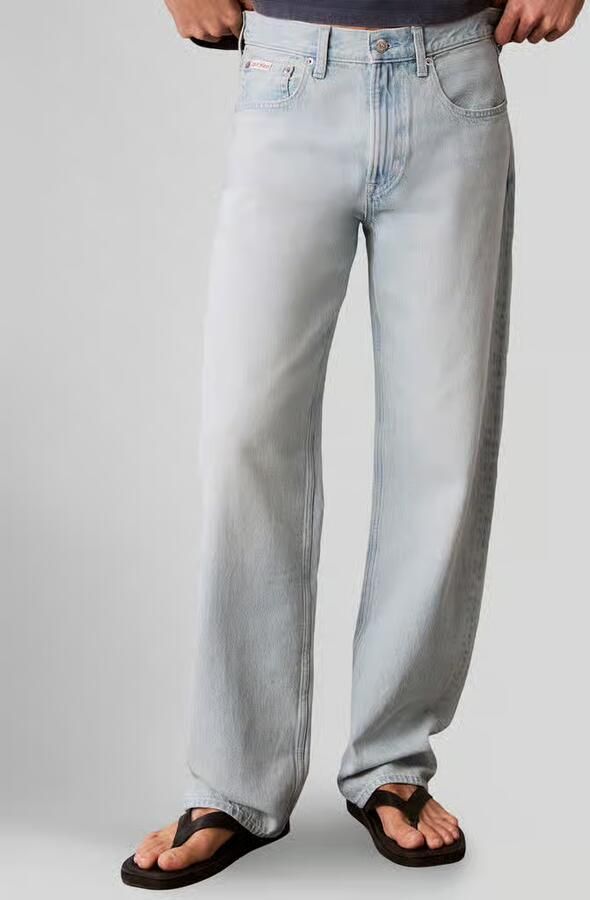 Calvin Klein Jeans straight fit jeans van puur katoen in 5-pocket-design - Foto 2