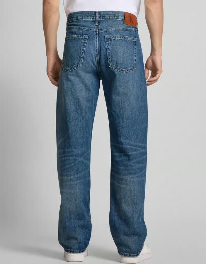 Calvin Klein Jeans Straight fit jeans van puur katoen in 5-pocketmodel