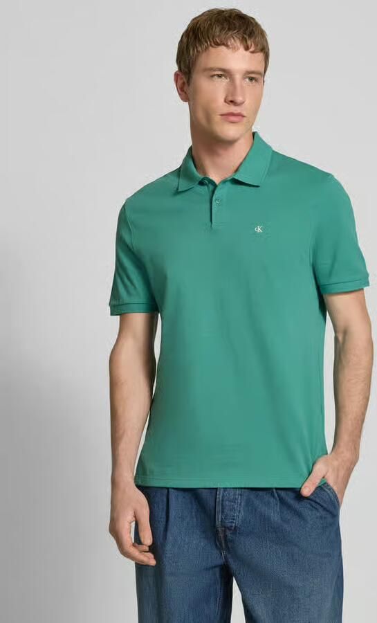 Calvin Klein Jeans Straight fit Poloshirt met Labelstitching - Foto 2