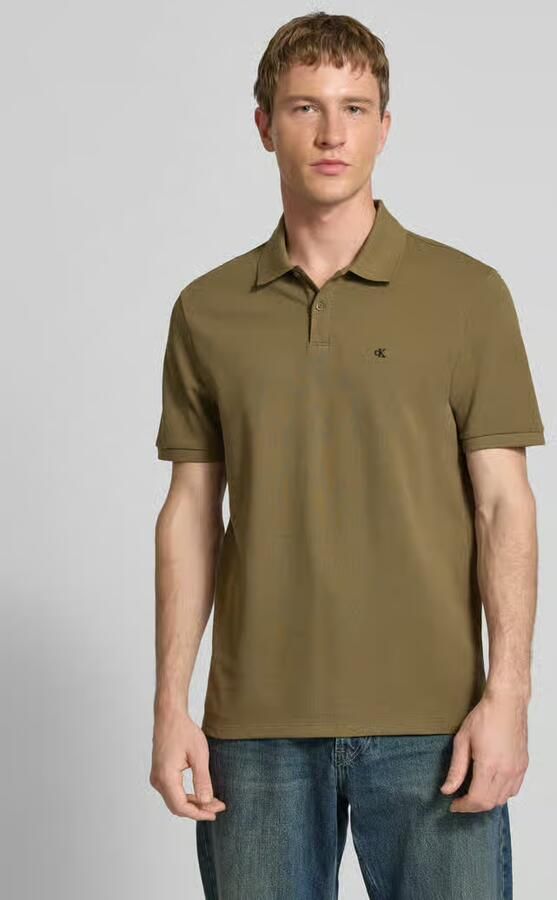 Calvin Klein Jeans Straight fit Poloshirt met Labelstitching - Foto 3