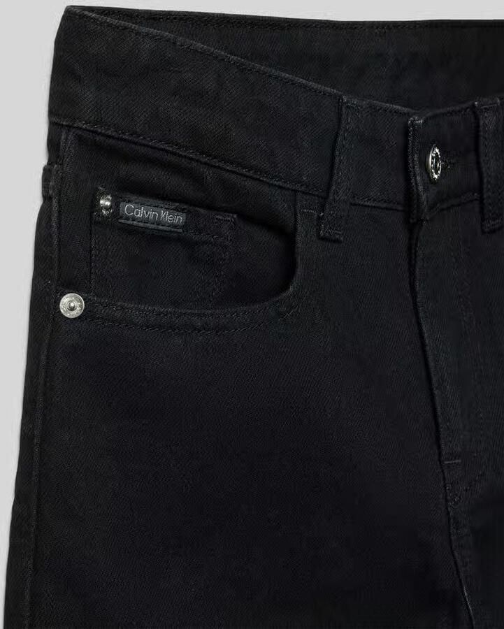 Calvin Klein Straight jeans Skater Clean Black Rgd voor kinderen tot 16 jaar en in 5-pocket stijl