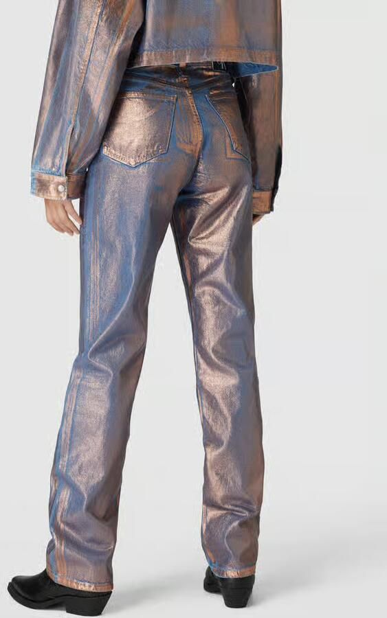 Calvin Klein Jeans Straight leg jeans in glanzend design