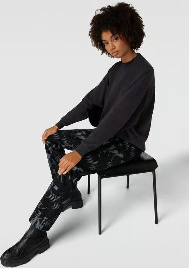 Calvin Klein Jeans Straight leg jeans met all-over logomotief