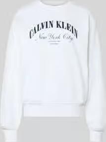 CALVIN KLEIN Dames Truien & Vesten Logo Graphic Crewneck Sweatshirt Wit - Foto 9