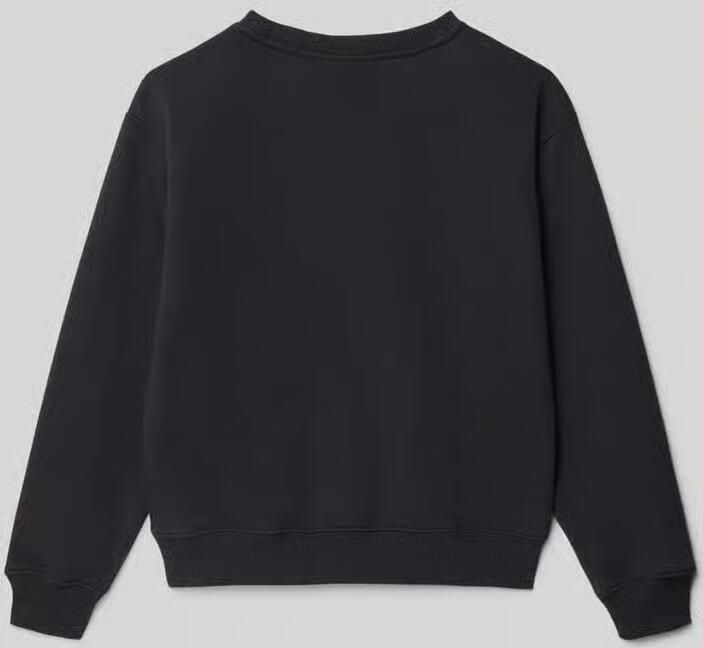 Calvin Klein Jeans Sweatshirt met labelstitching en ronde hals