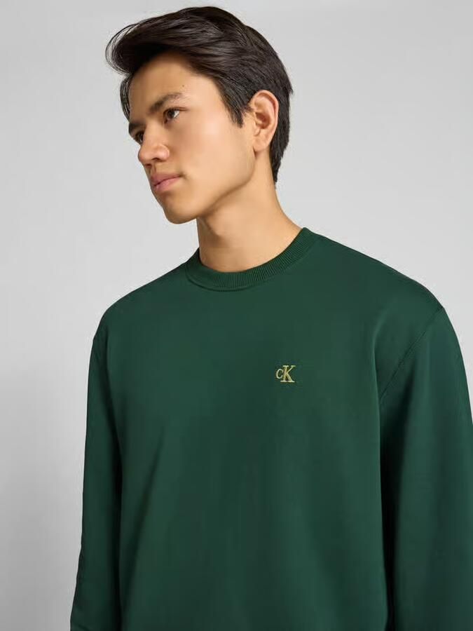 Calvin Klein Jeans Sweatshirt met labelstitching - Foto 2