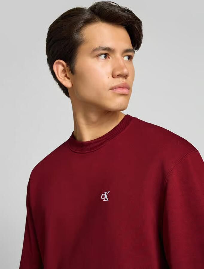 Calvin Klein Jeans Sweatshirt met labelstitching - Foto 2