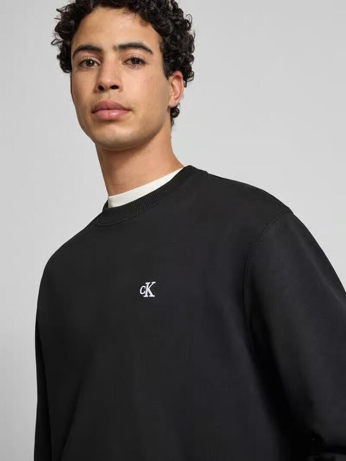 Calvin Klein Jeans Sweatshirt met labelstitching - Foto 2
