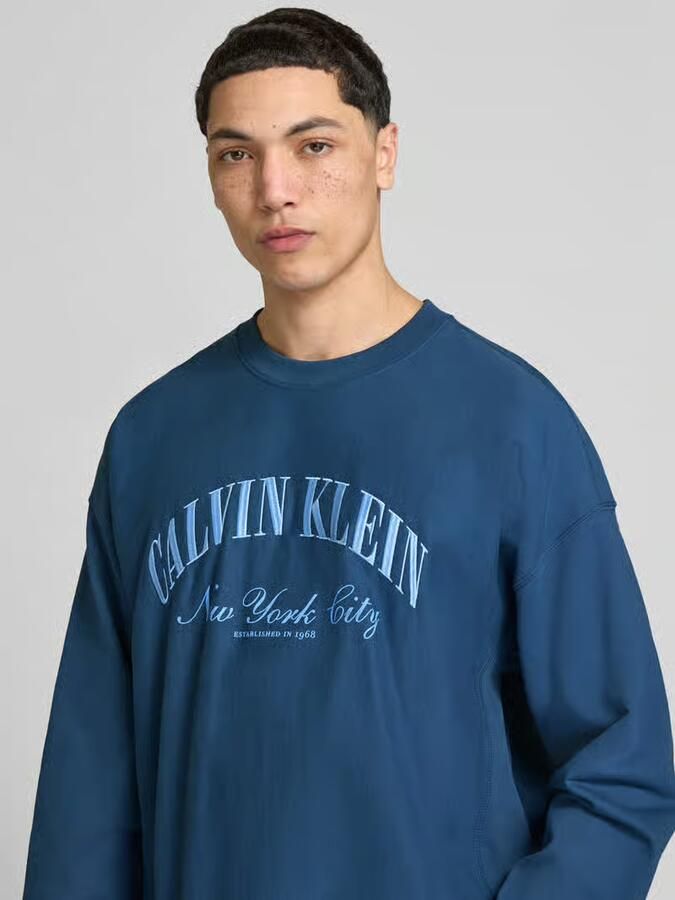 Calvin Klein Jeans sweatshirt met labelstitching