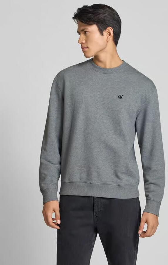 Calvin Klein Jeans Sweatshirt met labelstitching - Foto 3