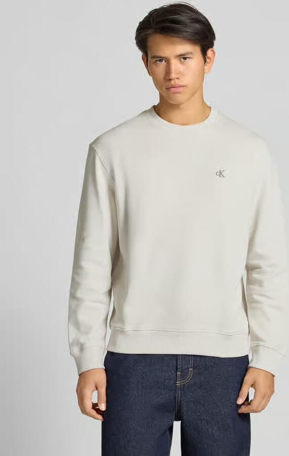 Calvin Klein Jeans Sweatshirt met labelstitching - Foto 2