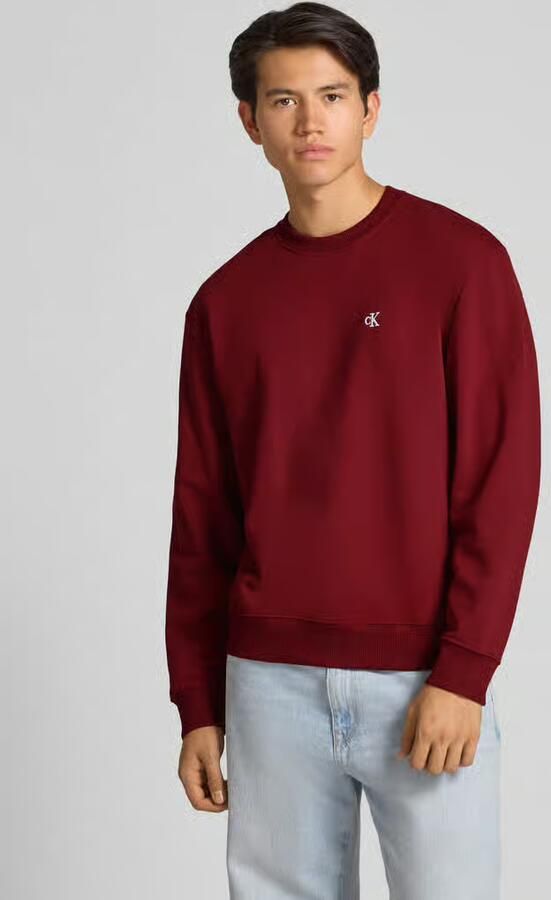Calvin Klein Jeans Sweatshirt met labelstitching - Foto 4