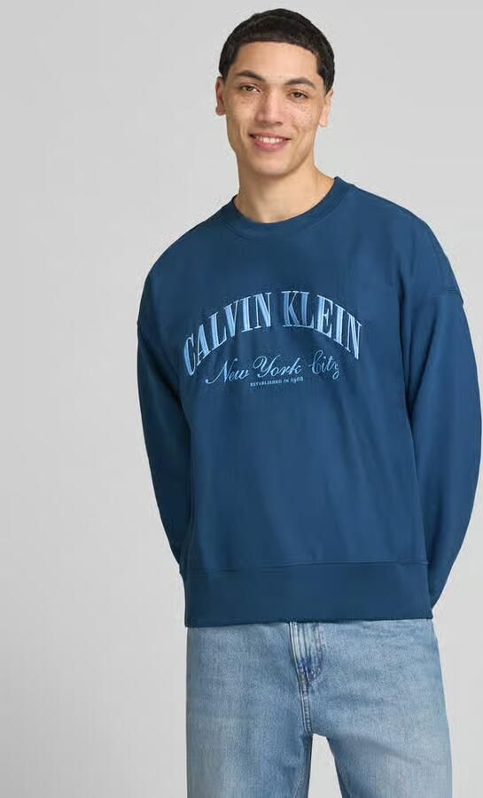 Calvin Klein Jeans sweatshirt met labelstitching - Foto 2