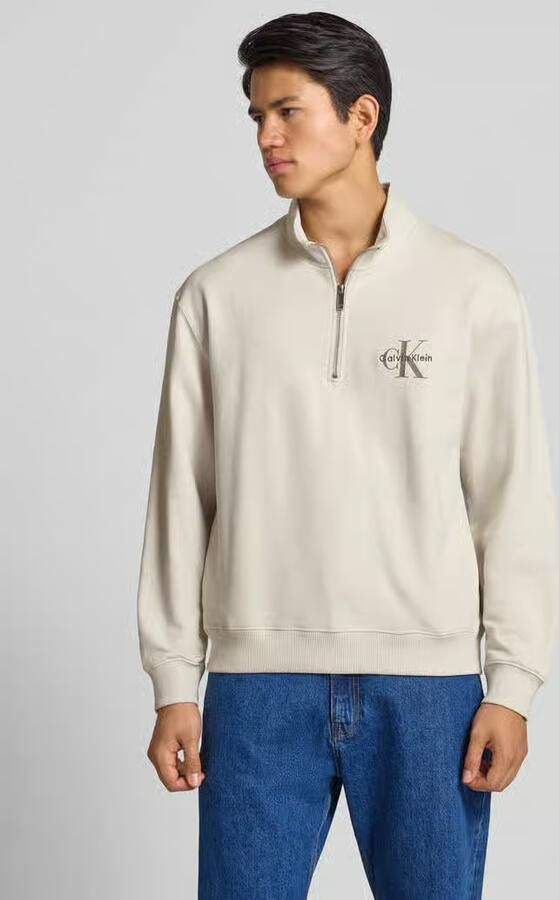 Calvin Klein Jeans Sweatshirt met opstaande kraag - Foto 2