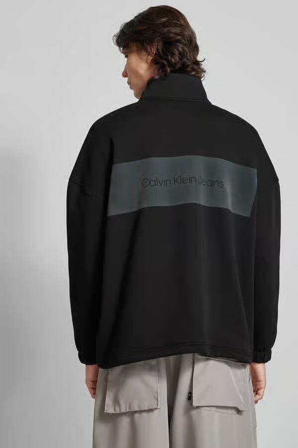 Calvin Klein Jeans Sweatshirt met opstaande kraag model 'COLORBLOCK' - Foto 3