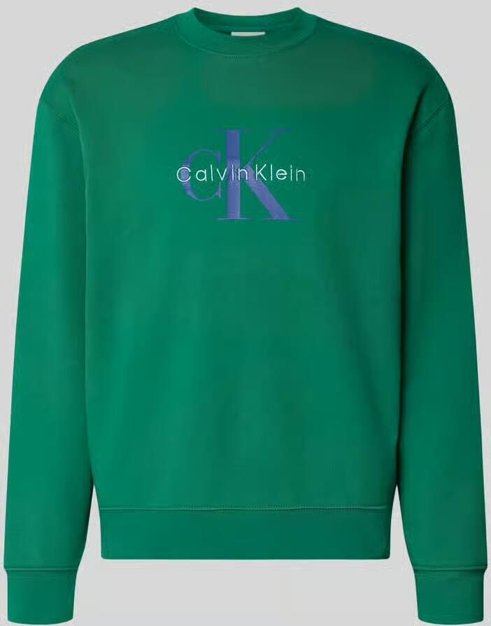 Calvin Klein Jeans Sweatshirt met ronde hals en logo