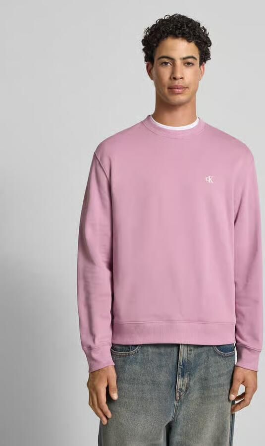 Calvin Klein Jeans Sweatshirt van puur katoen - Foto 4