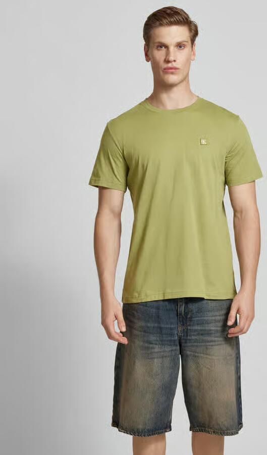 CALVIN KLEIN Heren Polo's & T-shirts Ck Embro Badge Tee Groen - Foto 5