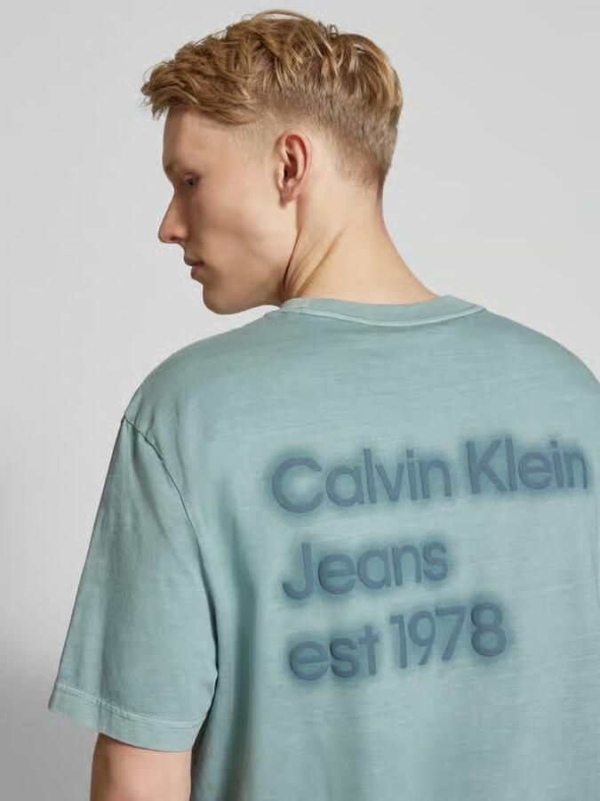 Calvin Klein Jeans Polo Shirt Lange Mouw WASHED PUFF PRINT J30J327078