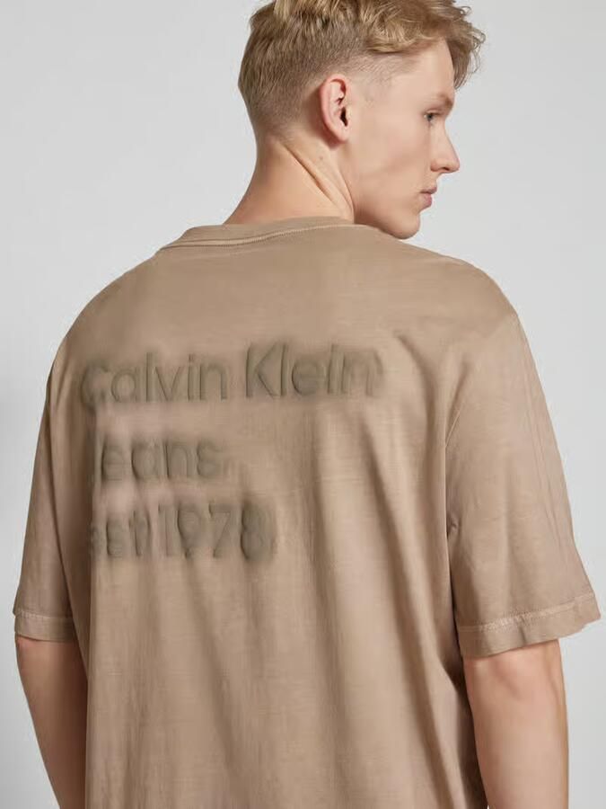 Calvin Klein Jeans Polo Shirt Lange Mouw WASHED PUFF PRINT J30J327078