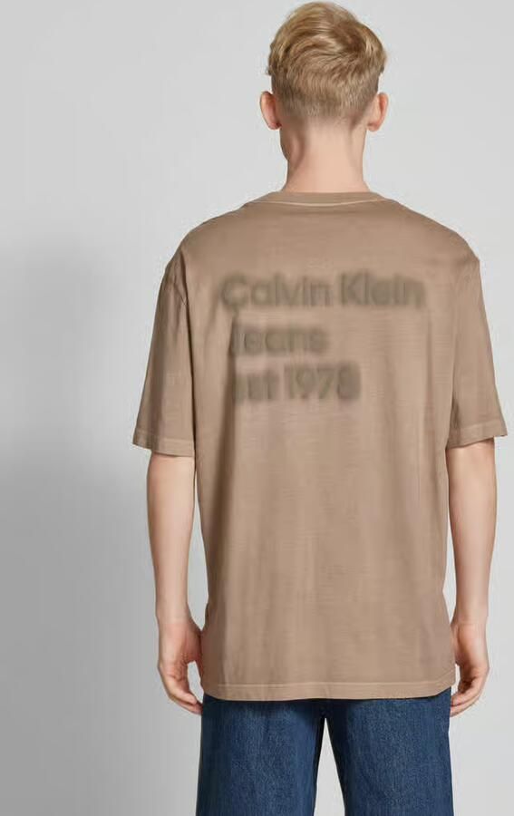 Calvin Klein Jeans Polo Shirt Lange Mouw WASHED PUFF PRINT J30J327078