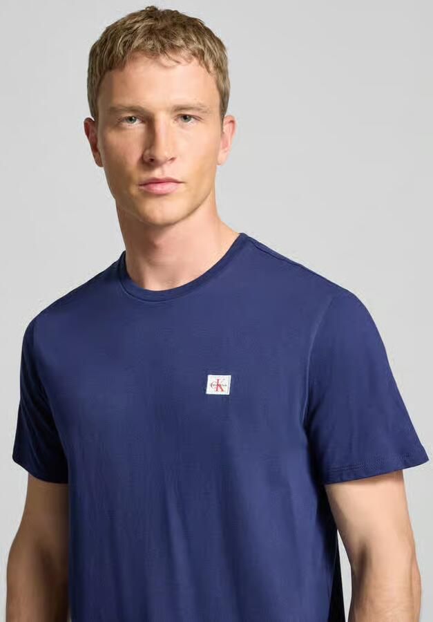 Calvin Klein Jeans T-shirt met labeldetail in een set van 2 stuks - Foto 2