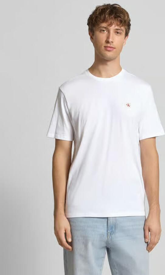 Calvin Klein Jeans T-shirt met labeldetail in een set van 2 stuks - Foto 9