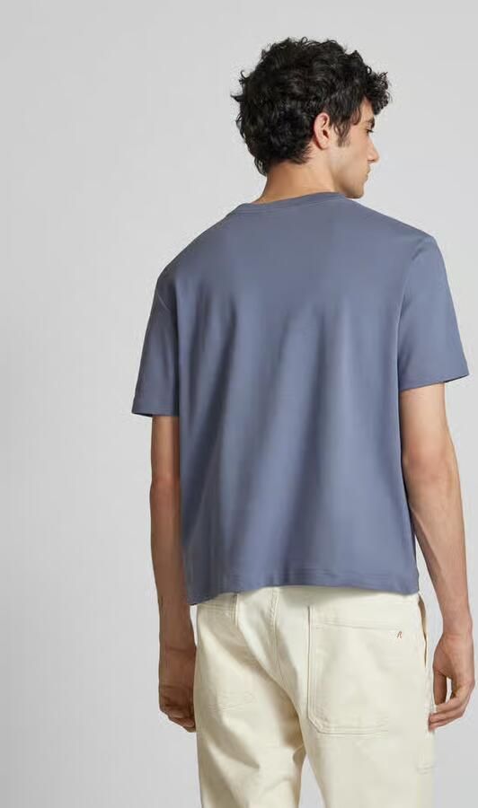 CALVIN KLEIN Heren Polo's & T-shirts Label Tee Grijs - Foto 5