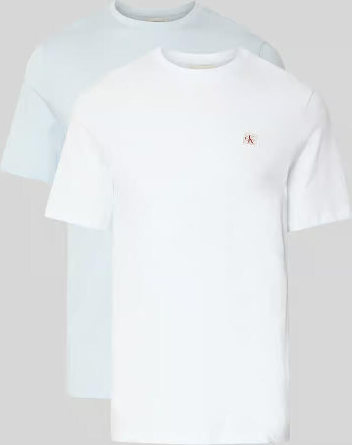 Calvin Klein Jeans T-shirt met Labelpatch Model 'BADGE'